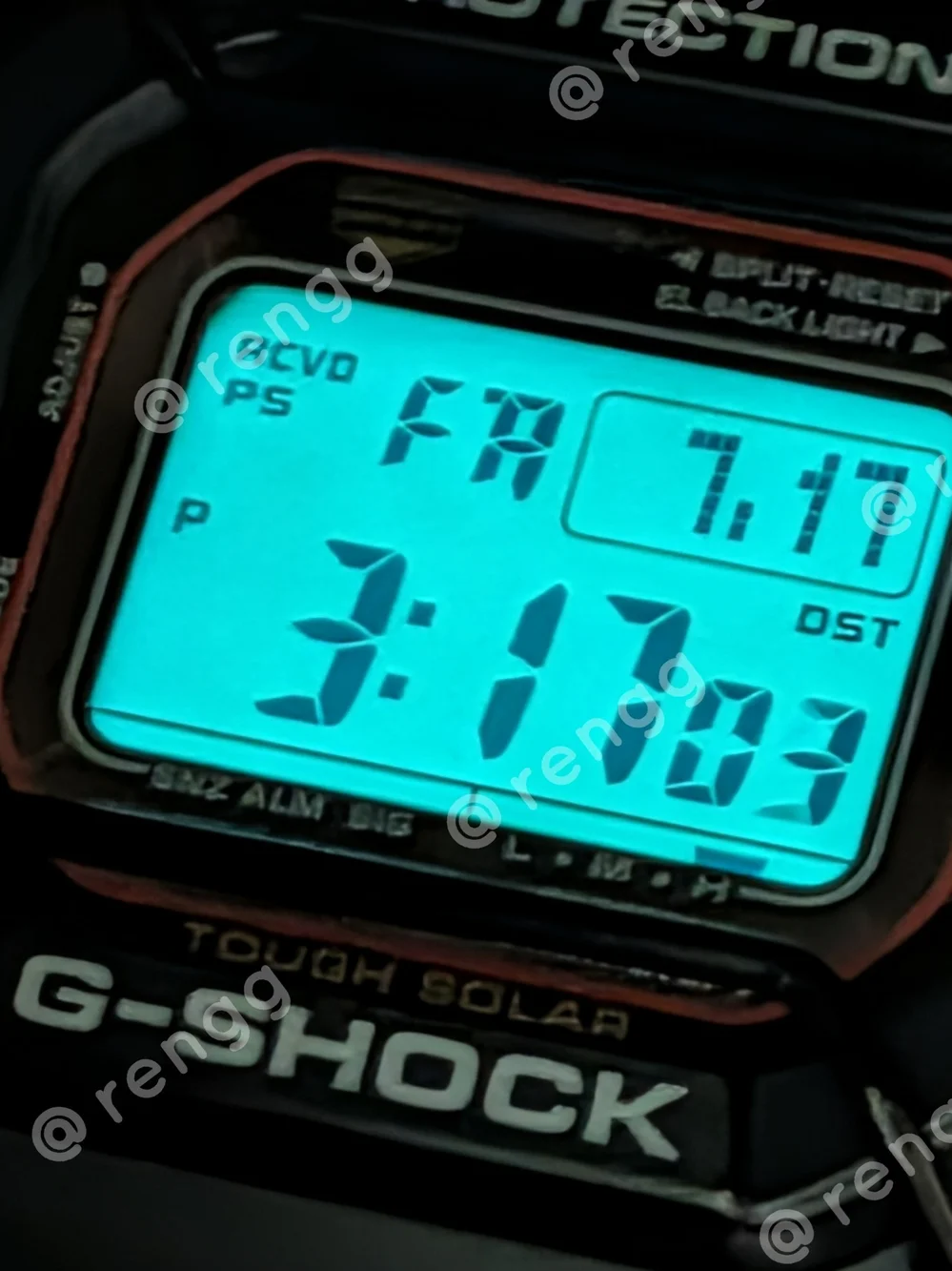 Casio Black G-Shock Digital Tough Solar Watch Atomic Multifunction 200M